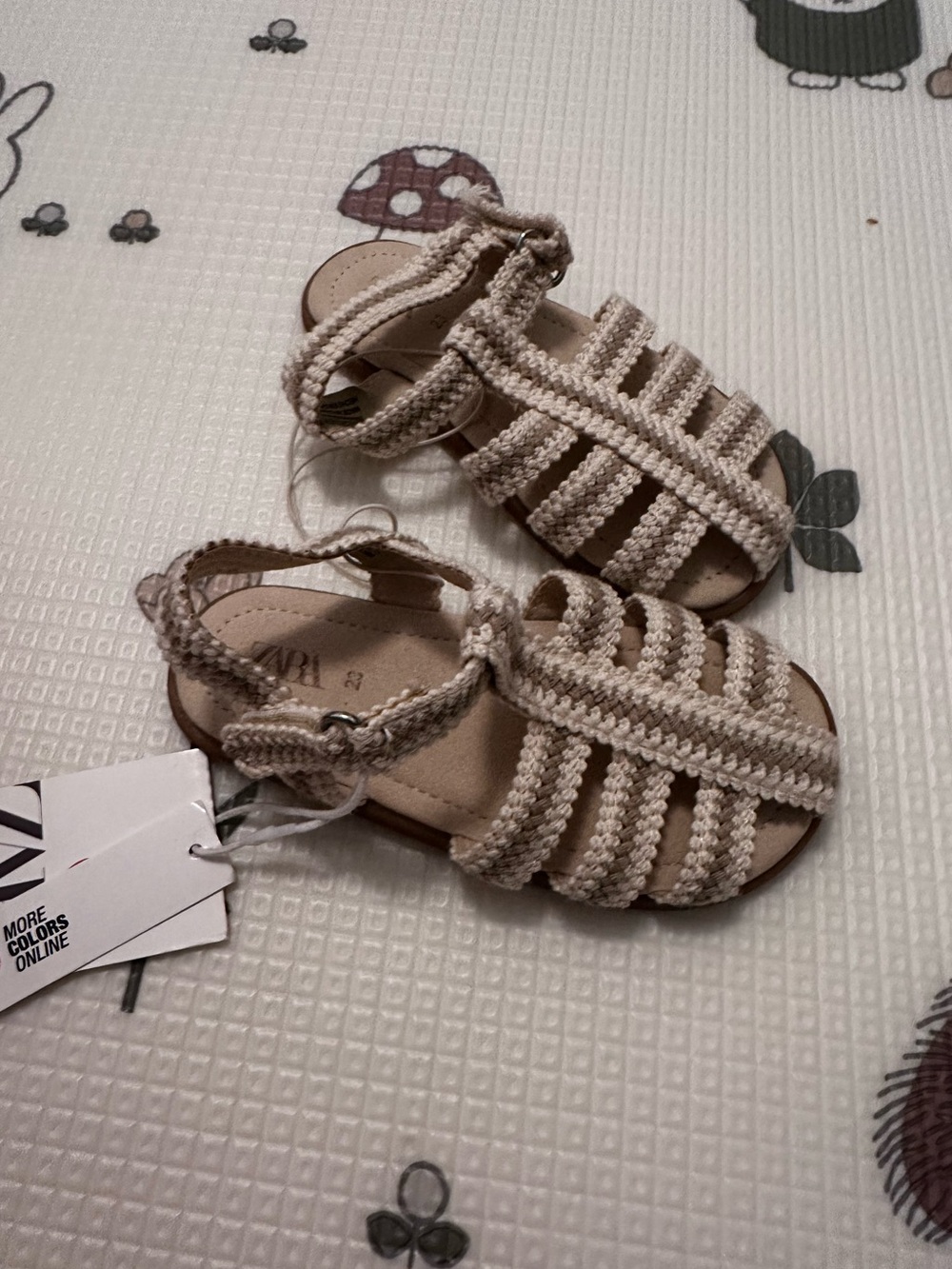 Zara knit sandals